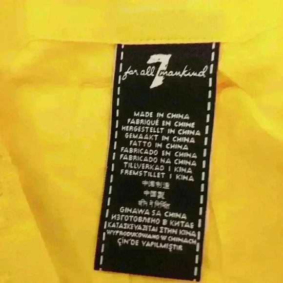 7fam Eyelet Short in Dandelion Size XS - Picture 9 of 11